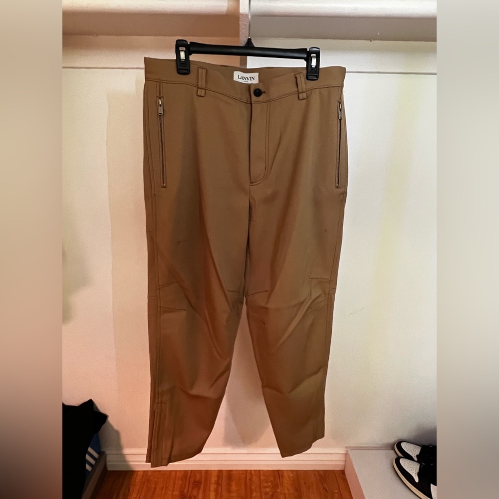 Lanvin Biker Pants, Zip Pockets and leg opening, size 50 euro (34 US)